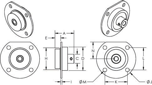 1692 Tiny-Clutch, One-Way Clutch, Pellerin Milnor 54M105, Dimensions 1692 Tiny-Clutch, One-Way Clutch, Pellerin Milnor 54M105, Dimensions