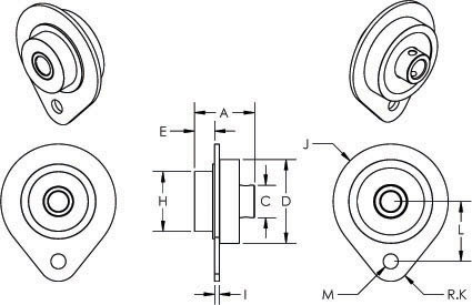 1915 Tiny-Clutch, Backstopping Clutch, Milford Rivet SH194, Dimensions 1915 Tiny-Clutch, Backstopping Clutch, Milford Rivet SH194, Dimensions