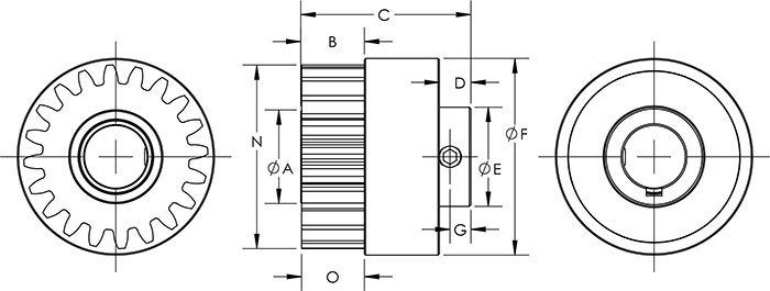 2874 Overrunning Gear Clutch Hot Stamper, Dimensions 2874 Overrunning Gear Clutch Hot Stamper, K150-08, K150-09, Dimensions