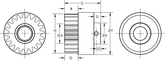 2876 Overrunning Gear Clutch Hot Stamping, Dimensions 2876 Overrunning Gear Clutch Hot Stamping, Dimensions